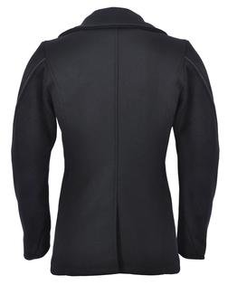 740C - Leather Trim Peacoat