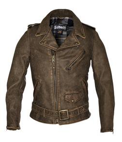 626VN - Vintaged Fitted Cowhide Leather Motorcycle Jacket