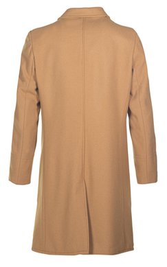 Style C729NE	Single Breasted Officer's Coat Front Camel