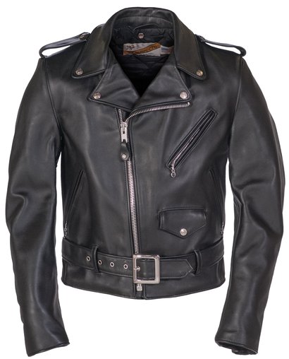 618 - Classic Perfecto Steerhide Leather Motorcycle Jacket